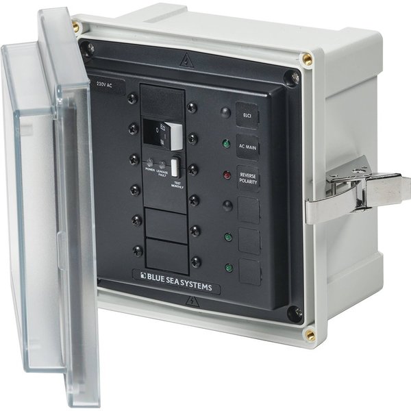 Blue Sea Systems Blue Sea - SMS Panel Enclosure w/ELCI (16A) &amp; 3 Blanks - 230V AC 3121